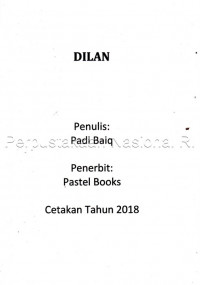 Image of Dilan : dia adalah dilanku tahun 1990