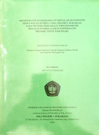 Image of Meningkatkan Kemampuan Menalar Matematis Siswa Kelas XI MIPA 1 SMA 1 Sukarja pada Materi Persamaan Trigonometri Melalui Pembelajaran Kooperatif Metode Think Pair Share
